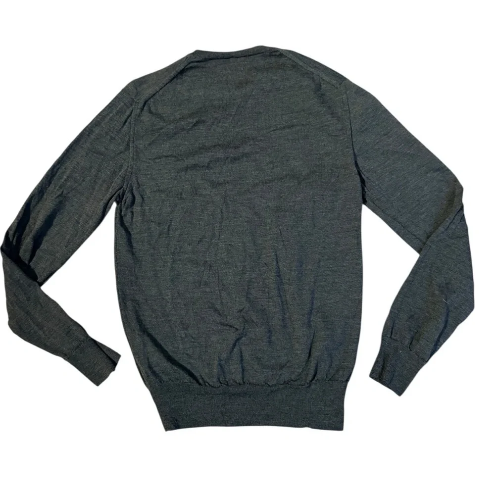 Eleventy Gray Lightweight Wool Silk Sweater Size Small
